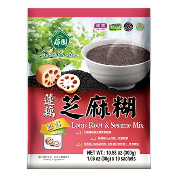 SWEET GARDEN Lotus Root & Sesame Mix (10 Sachets) 薌園 蓮藕芝麻糊