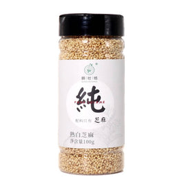 QinSheFang Cooked White Sesame 親社坊熟白芝麻 100G