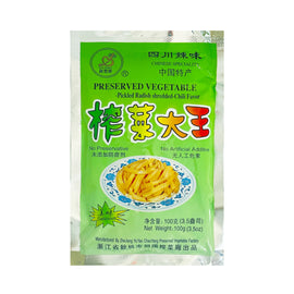 DAXING Preserved Vegetable (Spicy) 銀豐牌 榨菜大王 (辣) 100G