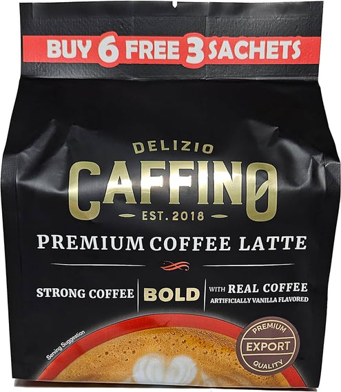 Caffino BOLD Premium coffee latte 特濃咖啡拿鐵（9 Sachets/Bag）
