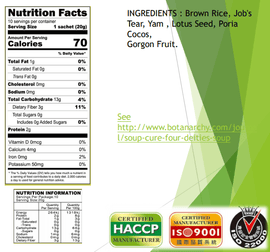 SWEET GARDEN Brown Rice & Job's Tears Grains Powder (10 Sachets) 薌園 糙米薏仁四神