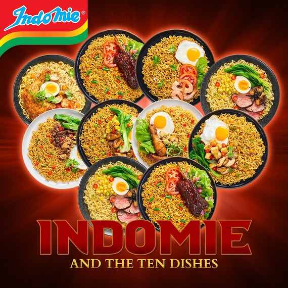 INDOMIE Mi Goreng Stir-Fried Noodles Hot & Spicy (5 Packs) 營多橯麵 香辣乾橯麵