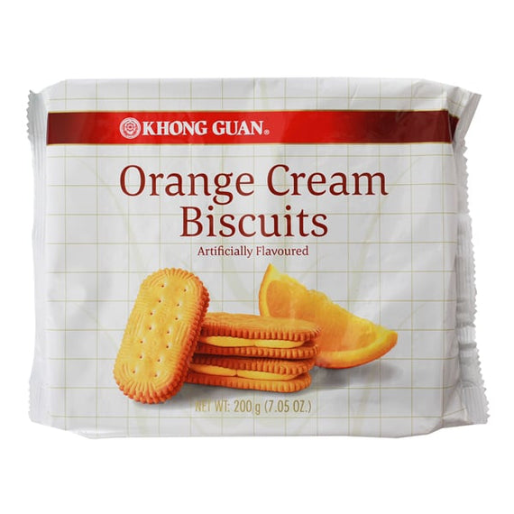 KHONG GUAN Orange Cream Biscuits 康元 香橙夾心餅乾 200G