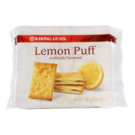 KHONG GUAN Lemon Puff Biscuits 康元 檸檬夾心餅 200G