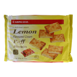 Khong Guan Lemon Puff Biscuits (12 Mini Packs)