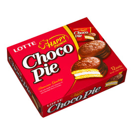 LOTTE Choco Pie MARSHMELLOW FILLINGS (12 Packs) 樂天 棉花糖夾心巧克力派