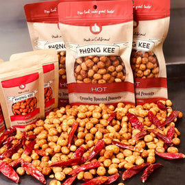 PHONG KEE Hot Crunchy Roasted Peanuts 豐記 香辣魚皮花生 198G