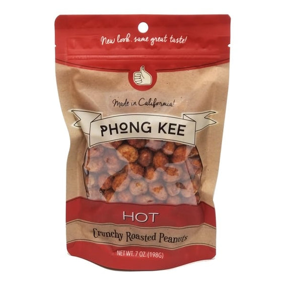 PHONG KEE Hot Crunchy Roasted Peanuts 豐記 香辣魚皮花生 198G