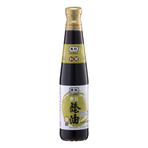 O'LONG Black Bean Soy Sauce (Regular) 黑龍 秋菊黑豆蔭油(清)400ML