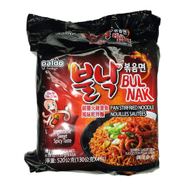 PALDO Sweet & Spicy Octopus Stir-fried Noodle (4 Packs) 韓國八道 御膳火辣章魚風味乾拌麵