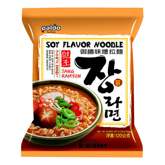 PALDO JANG RAMYUN SOY FLV (5 PK) 八道御膳味增拉麵 (5包)
