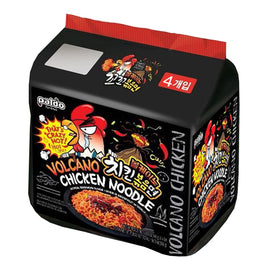 PALDO Korean Volcano Spicy Chicken Noodle (4 Packs) 韓國八道 火雞超辣拌麵