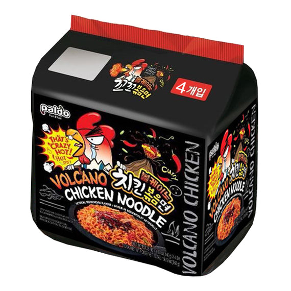 PALDO Korean Volcano Spicy Chicken Noodle (4 Packs) 韓國八道 火雞超辣拌麵