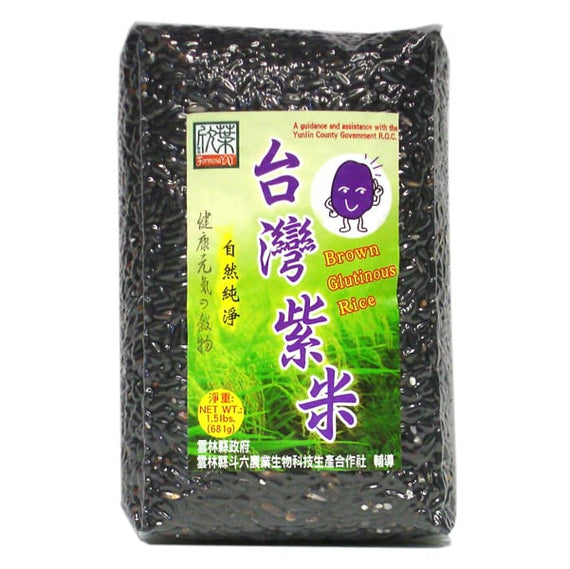FORMOSA YAY Taiwan Brown Glutinous Purple Rice 台灣欣葉 台灣紫米 1.5LBS