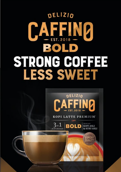 CAFFINO BOLD Premium Coffee Latte (12 Sachets/Bag) 特濃咖啡拿鐵