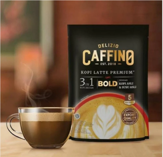 CAFFINO BOLD Premium Coffee Latte (12 Sachets/Bag) 特濃咖啡拿鐵