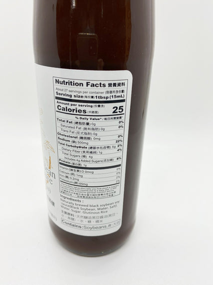 O'LONG Black Bean Soy Sauce (Thick) 黑龍 秋菊黑豆蔭油(膏) 400ML