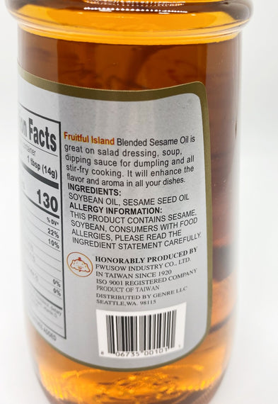 Fruitful Island Blended Sesame Oil 福壽香麻油 (大瓶543 mL)