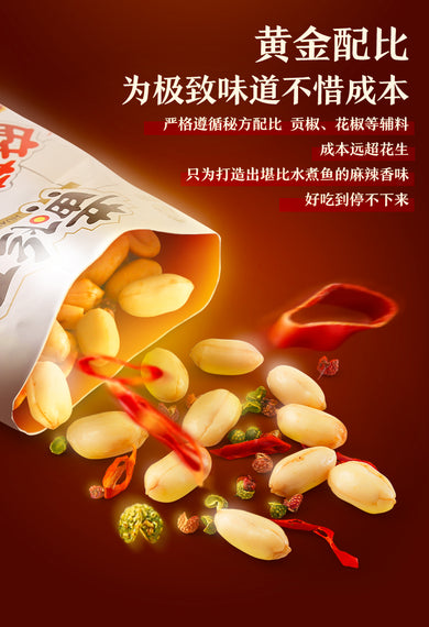 HUANG FEI HONG Spicy Peanuts HFH黃飛紅 麻辣花生 110G