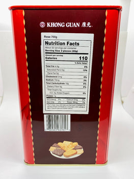 KHONG GUAN (Tin) Rose Biscuit Assortment 康元 玫瑰什錦餅 700G