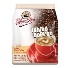 Kapal Api 帆船牌三合一白咖啡 3-in-1 White Coffee, 12 sachets, 444g