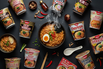 Assortment of Asian instant noodles and dry noodles from MyAsianStore