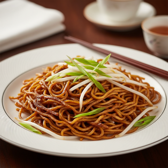 Cantonese Soy Sauce Pan-Fried Noodles (豉油皇炒面)