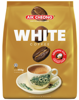 AIK CHEONG Original White Coffee, 12 Sachets | 益昌原味白咖啡