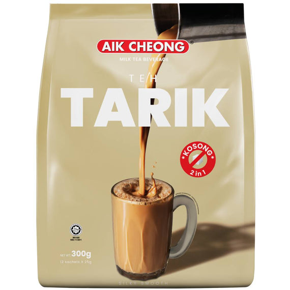 AIK CHEONG Teh Tarik Milk Tea 2-in-1 | 益昌手拉奶茶二合一 (12 sachets)