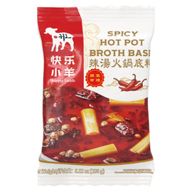 HAPPY LAMB SPICY HOT POT BROTH BASE 快樂小羊 辣湯火鍋底料 236G