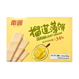 NANGUO Durian Crispy Cracker 南國 榴蓮薄餅 160G