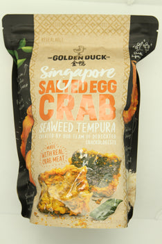 GOLDEN DUCK SALTED EGG CRAB MEAT SEAWEED TEMPURA 蟹肉咸蛋天婦羅脆海苔