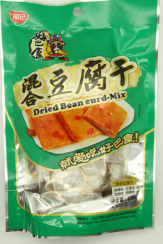 HUI JI MIXED FLAVOR (TOFU SNACK) DRIED BEAN CURD 徽記好巴食混合豆腐干
