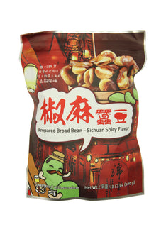 Packaged snack with brand logo and product image on a white background