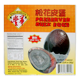 Profusion Preserved Duck Eggs (Hard Yolk) 松花皮蛋 （硬心）6枚